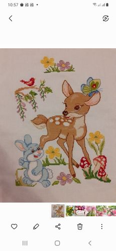 Customer photo review of Kreuzstich - kleines süßes Reh | 30x40 cm