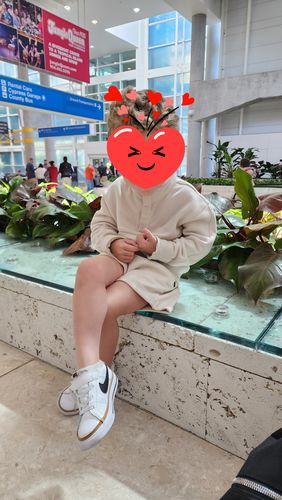 Customer photo review of Mock Neck Pullover - Ivory