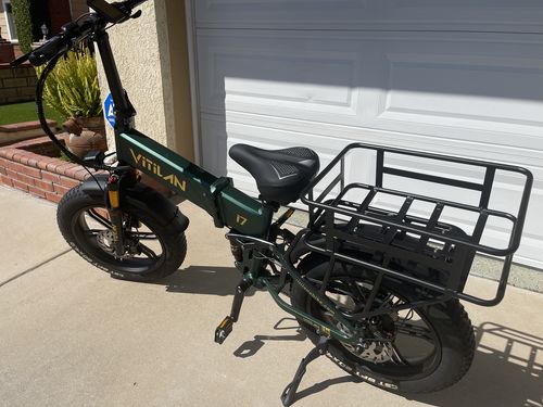 Customer photo review of Universal Rear Basket for All Electric Bike