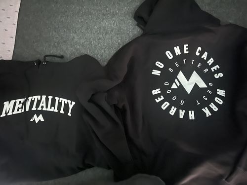Customer photo review of 2 shirts $20 Cosmetically Defective / Unbagged tee (final sale)