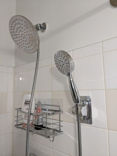 Customer photo review of 3-Spray Dual Shower Head Set