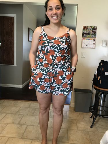 Customer photo review of rue swim romper
