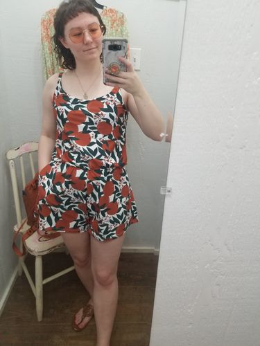 Customer photo review of rue swim romper