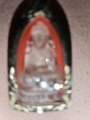 Customer photo review of Amulette du Bouddha en cristal de roche (quartz).