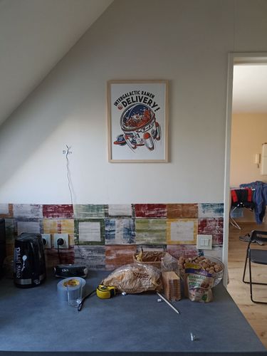 Customer photo review of Intergalactic Ramen Print