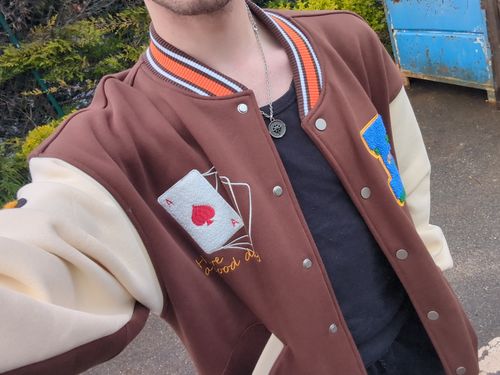 Customer photo review of Veste Varsity Vintage