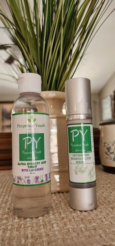 Customer photo review of AHA Facial Toner πΏ With Lavender