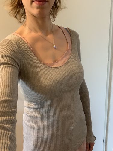 Customer photo review of Maglia donna manica lunga in Lana e Seta