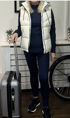 Customer photo review of Women's Pace Full Length Legging - Midnight Blue