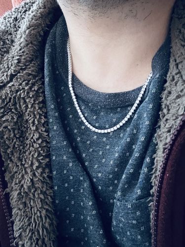 Customer photo review of Tennis Chain (Silver) 3mm