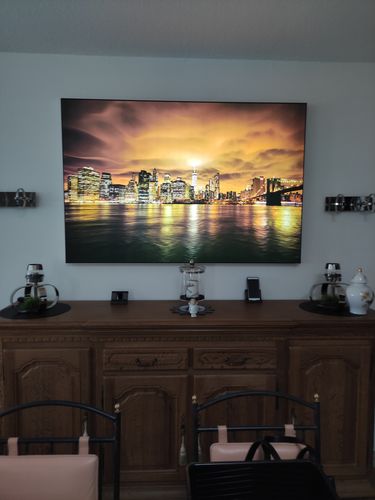 Customer photo review of Wechselmotiv | Manhatten bei Sonnenuntergang | Querformat