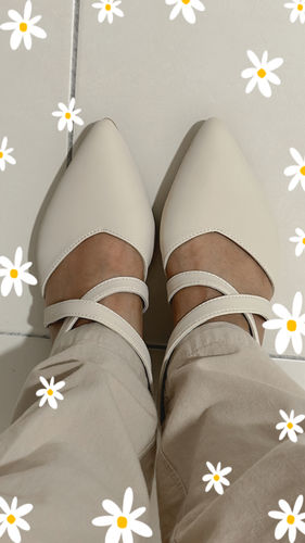 Customer photo review of BASIC Aurel Cross Mid Heels