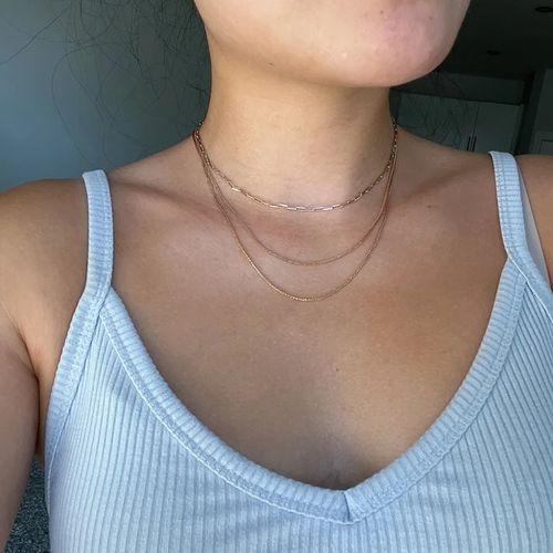Customer photo review of Collana Catena Forzatina 3 mm