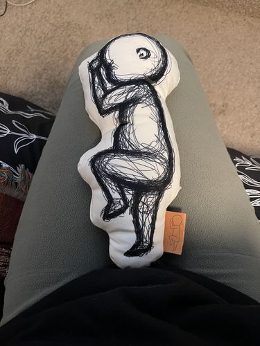 Customer photo review of Birth Pillow Scribble One