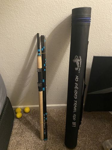 Customer photo review of **RE-STOCKING MARCH 30, 2023** 8Ft No Excuses Travel Rod with Tube Medium Action 1/2oz to 2oz