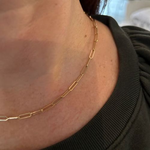 Customer photo review of Collana Catena Forzatina 3 mm