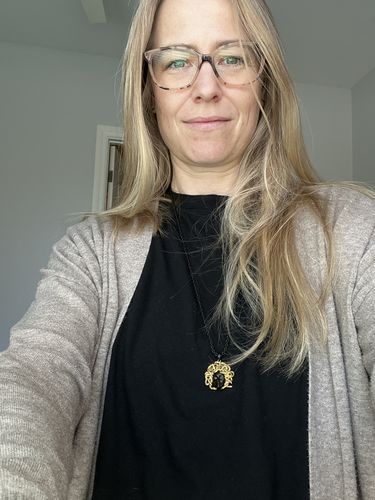 Customer photo review of Medusa Pendant - Black