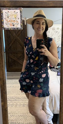 Customer photo review of ginger swim romper
