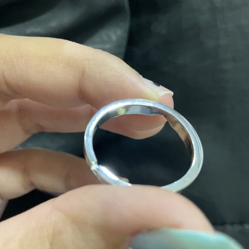 Customer photo review of Silver Cupid Arrow Ring for Him