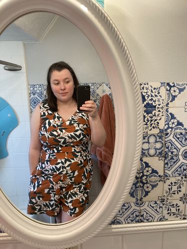 Customer photo review of basil wrap top