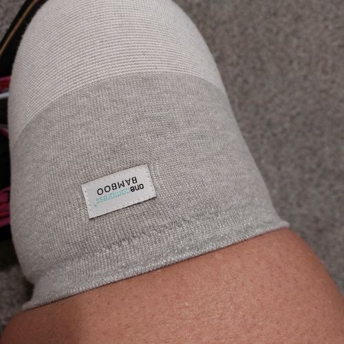Customer photo review of Premium Bamboo Knee Sleeve (Single)