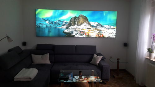 Customer photo review of Leuchtbild | Nordlichter | Panorama