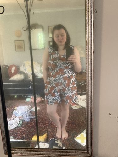 Customer photo review of salty shorts