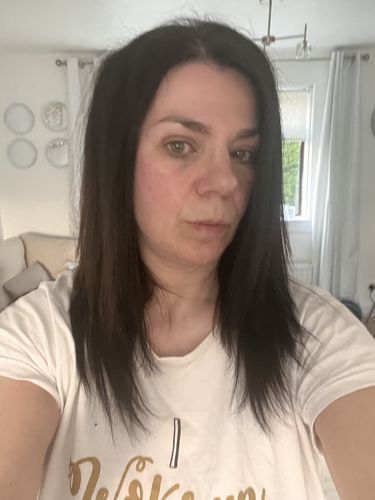 Customer photo review of Invisible Wire Human Hair Extension - Natural Black