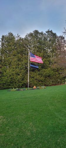 Customer photo review of 5x8ft 2-ply polyester American Flag (Popular Size)