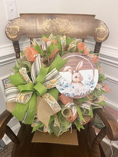 Customer photo review of Ivory Linen/Coral Peony-Cotton, 1.5"X10Y 41256-09-46