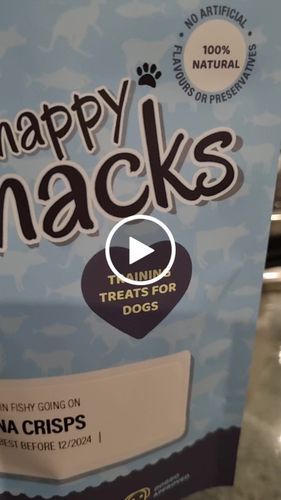 Customer video review of Tuna Crisps - Dog Treats