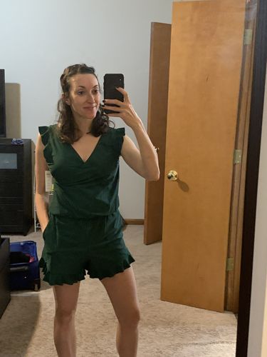 Customer photo review of ginger swim romper