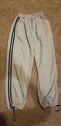 Customer photo review of THE STRIPED SWEATPANTS