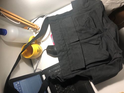 Customer photo review of THE CARGO SHOULDER BAG