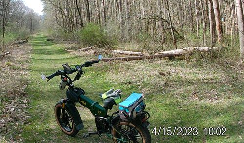 Customer photo review of I7 Pro Folding Full Suspension Electric Bike