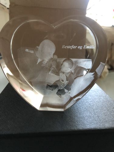 Customer photo review of Krystall Hjerte 16 cm
