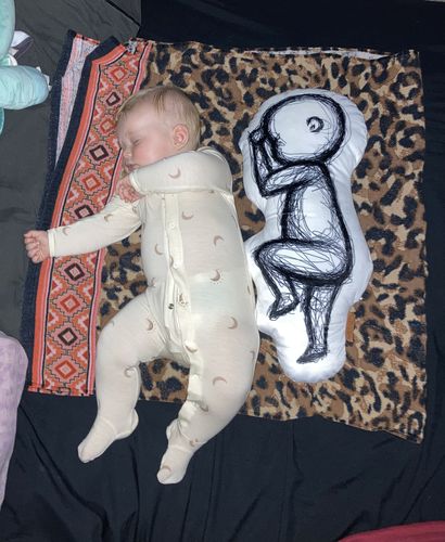 Customer photo review of Birth Pillow Scribble One