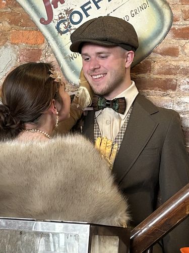 Customer photo review of The Weston- Feather Bow Tie