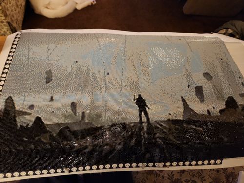 Customer photo review of Custom Diamond Painting Kits for Adults DIY 5D - Photo Diamond Art Shipped from USA