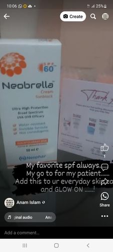 Customer photo review of NEOBRELLA SPF 60 SUNBLOCK CREAM