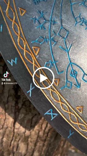 Customer video review of Hand-forged Gold Leviathan axe