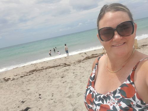 Customer photo review of rue swim romper