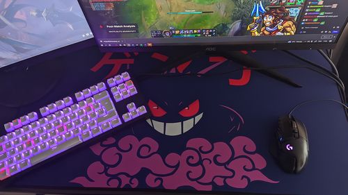 Customer photo review of XXL Extended Medium Custom Mousepad