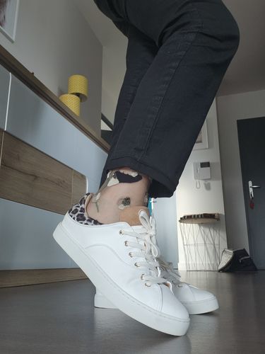 Avis photo d'un client sur Basket After Surf vegan, raisin blanc léopard