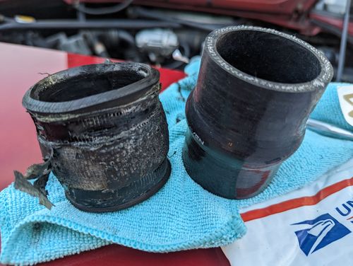 Customer photo review of MR2Heaven Silicone OEM Intercooler Hose Kit