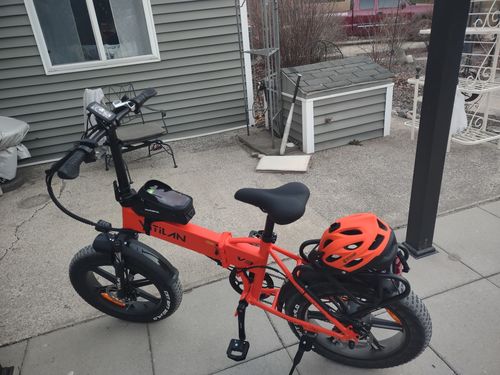 Customer photo review of V3 Folding Fat Tires Adult All Terrain Electric Bike
