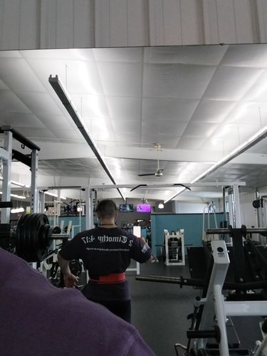 Customer photo review of 2 Timothy 4:17 Oversized Tee - Purple