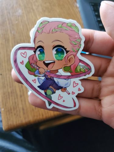 Customer photo review of Hispanic Mitsuri Sticker