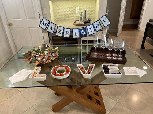 Customer photo review of Mazel Tov Banner