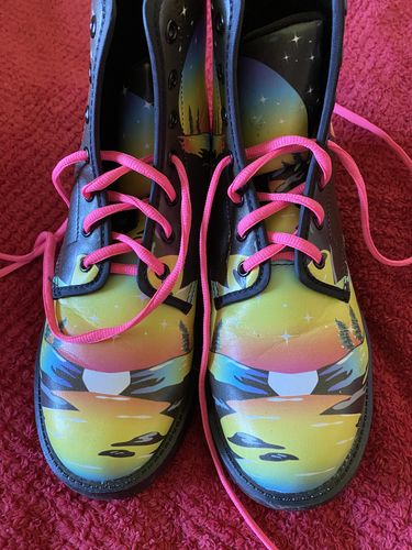 Customer photo review of Rainbow Moon Boots